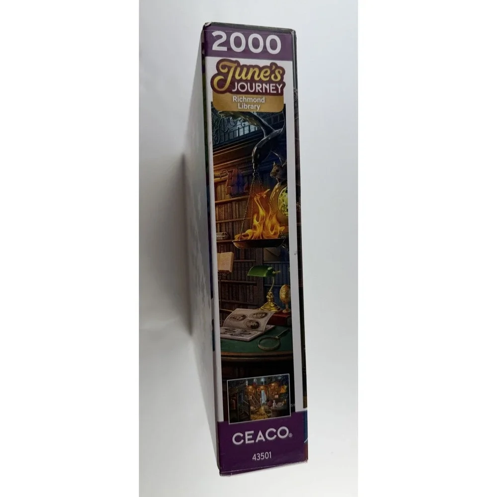 NEW Wooga GmbH,Berlin 2000Pc Jigsaw Puzzle June's Journey Richmond Library NIB